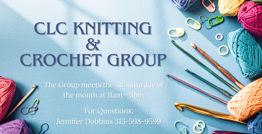 CLC Knitting & Crochet Group Website Slide