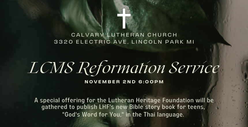 LCMS Reformation Service