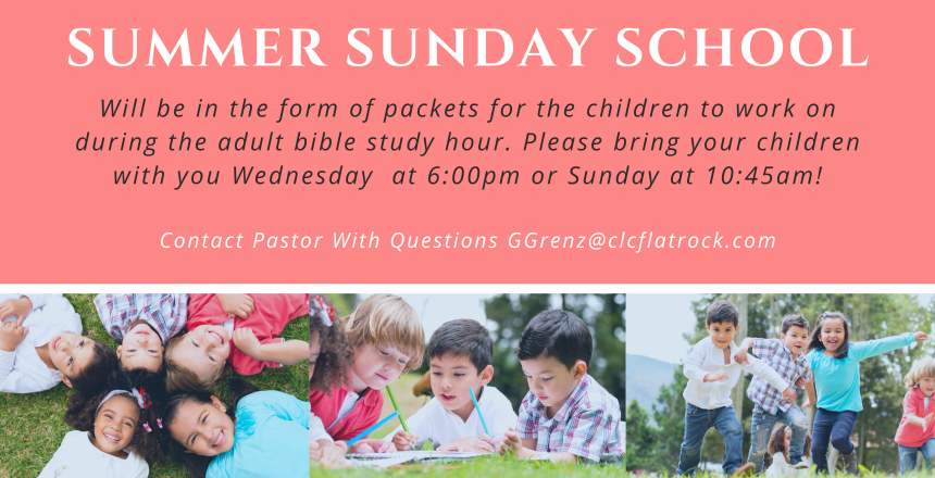 Summer Sunday School 2022